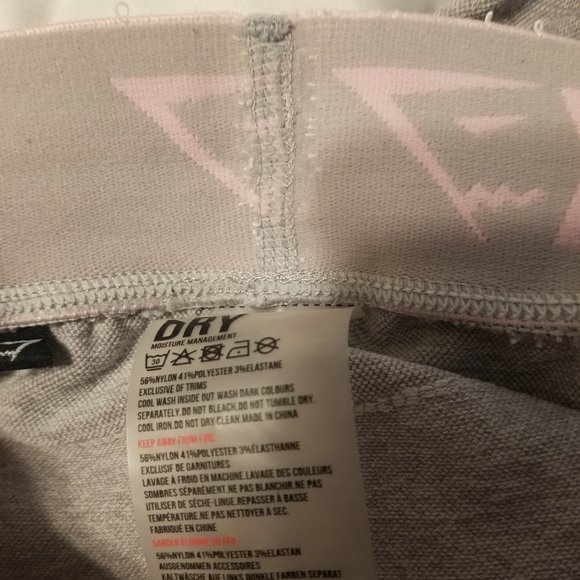 Gymshark Flex Leggings Light Grey Marl/Chalk Pink - Picture 3 of 5